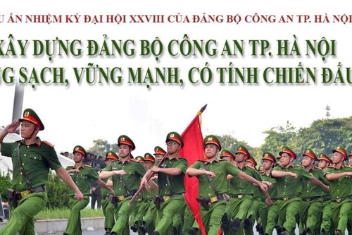 Xây dựng Đảng bộ Công an TP. Hà Nội trong sạch, vững mạnh về chính trị, tư tưởng, tổ chức và đạo đức, có tính chiến đấu cao