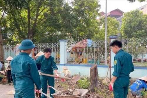 Phường Tây Tựu bảo đảm trật tự đô thị, vệ sinh môi trường