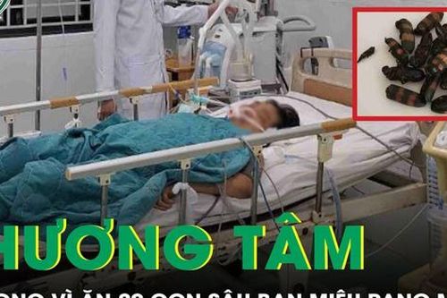 Ăn 20 con sâu ban miêu rang muối, người đàn ông tử vong vì sốc phản vệ