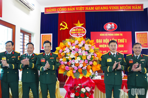 Đảng bộ Phòng Chính trị (Đảng bộ Quân sự tỉnh Lào Cai): Tiếp tục nâng cao năng lực công tác tham mưu