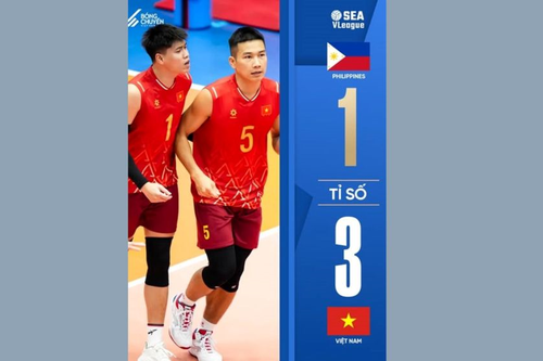 SEA V-League 2025: Bóng chuyền nam Việt Nam đòi nợ thành công trước Philippines