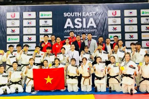 Tuyển judo Việt Nam đứng đầu giải vô địch Đông Nam Á 2025