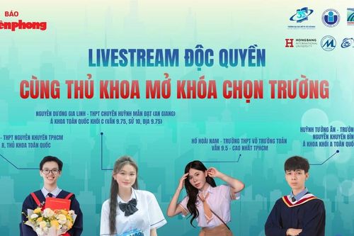 Báo Tiền Phong thực hiện chuỗi livestream 'Cùng thủ khoa mở khóa chọn trường'