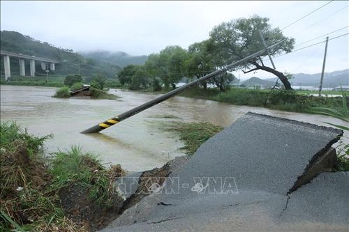 Mưa lớn hoành hành tại Hàn Quốc làm 10 người tử vong, 9 người mất tích