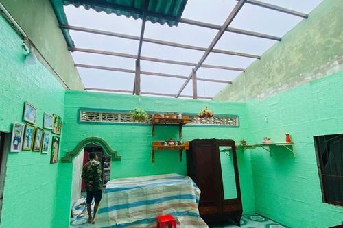 Sơn Mỹ: Khẩn trương hỗ trợ người dân khắc phục hậu quả dông lốc