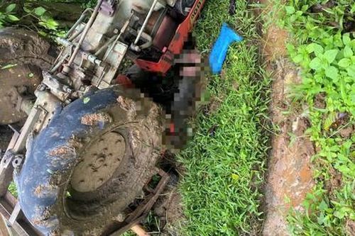 Lật máy cày, một người tử vong tại chỗ