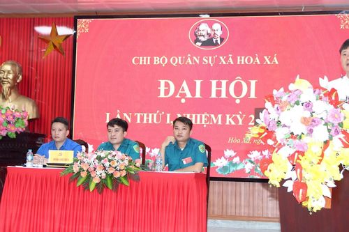 Xã Hòa Xá: 100% chi, đảng bộ tổ chức Đại hội