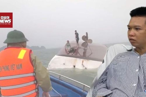Lật tàu trên Vịnh Hạ Long: Người đàn ông ngược dòng tìm cách cứu người