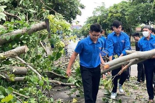 Nông dân, thanh niên xã Gia Lâm tham gia tổng vệ sinh môi trường