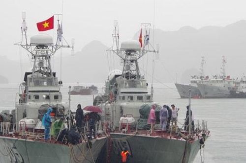 Hải quân chủ động ứng phó bão Wipha trên vùng biển Hải Phòng, Quảng Ninh