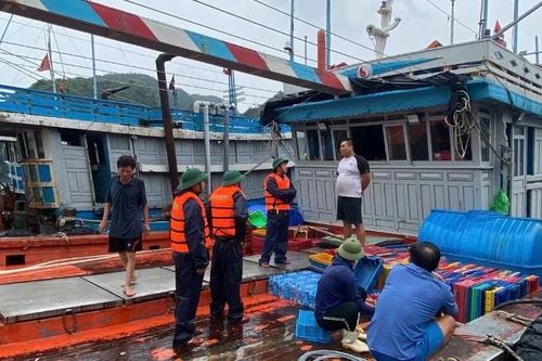 Hải đoàn Biên phòng 38 tích cực cùng ngư dân phòng, chống bão số 3