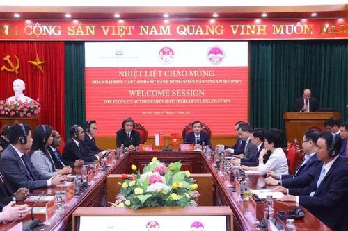 Học viện Chính trị quốc gia Hồ Chí Minh tiếp Đoàn đại biểu cấp cao Đảng Hành động Nhân dân Singapore