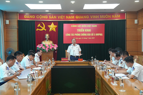 Cảnh sát biển Việt Nam chủ động triển khai phòng, chống bão số 3