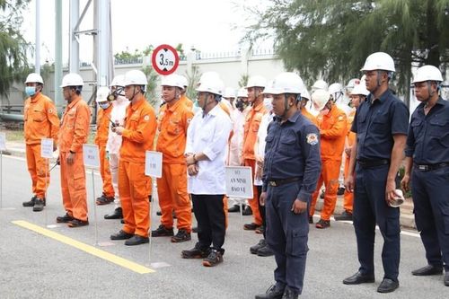 Nhà máy Nhiệt điện Vĩnh Tân 4 diễn tập ứng phó tình huống sự cố môi trường