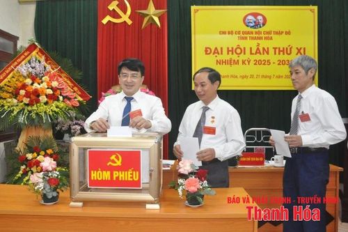 Đại hội Chi bộ Cơ quan Hội Chữ thập đỏ tỉnh Thanh Hóa lần thứ XI, nhiệm kỳ 2025-2030
