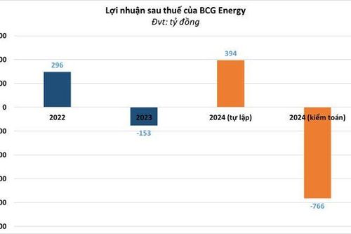 BCG Energy chuyển từ lãi sang lỗ kỷ lục 766 tỷ đồng năm 2024