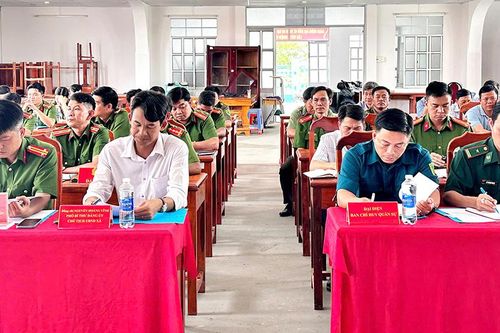 Công an xã Vĩnh Gia sơ kết 6 tháng đầu năm