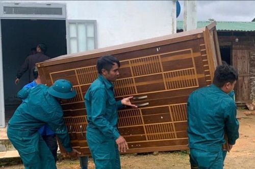 Xã Đam Rông 1 kịp thời giúp dân khắc phục hậu quả do ảnh hưởng bão Wipha