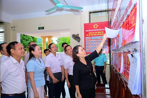 Các đoàn công tác của Ban Thường vụ Tỉnh ủy tiếp tục kiểm tra, làm việc với các xã sau sáp nhập
