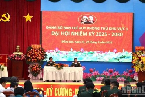 Đại hội Đảng bộ Ban Chỉ huy Phòng thủ khu vực 1 Đồng Nai