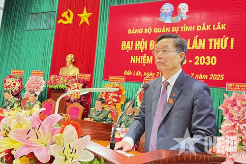 Đại hội đại biểu Đảng bộ Quân sự tỉnh Đắk Lắk nhiệm kỳ 2025 - 2030