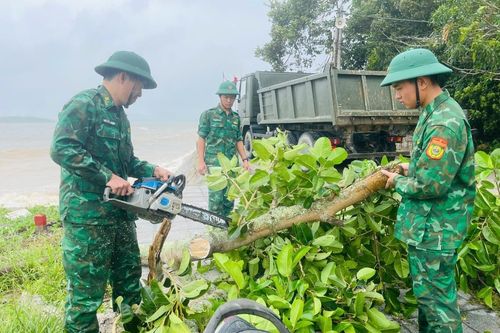 BĐBP tỉnh Quảng Ninh tích cực khắc phục hậu quả bão số 3 gây ra
