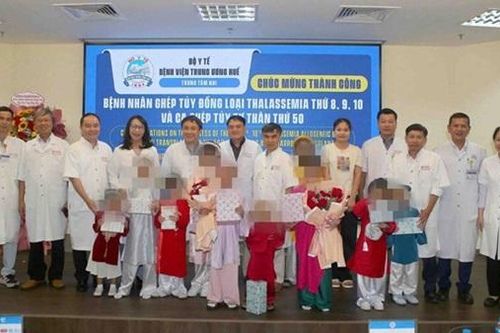 4 bệnh nhi ghép tủy thành công tại Huế