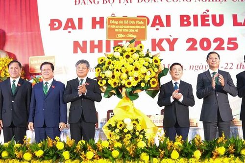 Phó Thủ tướng Hồ Đức Phớc dự Đại hội Đảng bộ VRG nhiệm kỳ 2025 – 2030