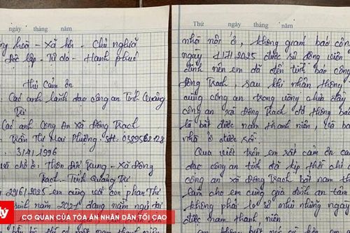 Công an Quảng Trị liên tiếp nhận được nhiều thư cám ơn của người dân