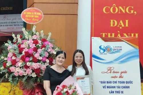 Phóng viên Báo Công Thương đoạt giải C Báo chí toàn quốc về ngành Tài chính