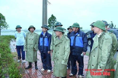 Phó Bí thư Thường trực Tỉnh ủy Lại Thế Nguyên kiểm tra công tác ứng phó với bão số 3
