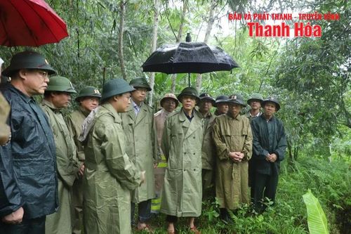 Phó Chủ tịch UBND tỉnh Đầu Thanh Tùng kiểm tra công tác ứng phó với thiên tai do bão số 3
