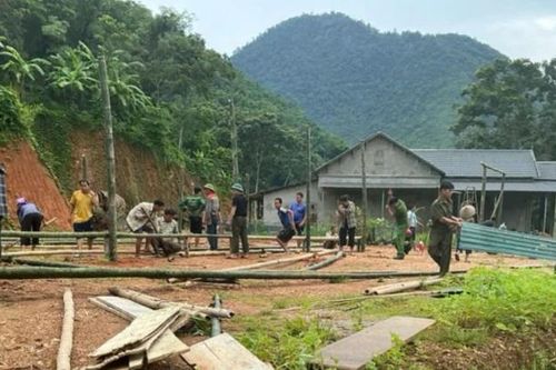 Nhiều khu dân cư miền núi Thanh Hóa, Nghệ An được sơ tán khẩn