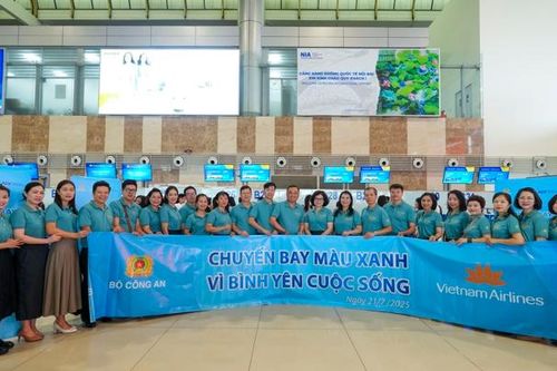 'Chuyến bay màu xanh - Vì bình yên cuộc sống 2025' - Chương trình đồng hành giữa Vietnam Airlines và Bộ Công an