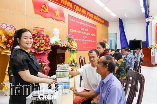Chi trả kinh phí bồi thường, hỗ trợ đợt 1 Dự án Khu đô thị hỗn hợp thành phố Nha Trang