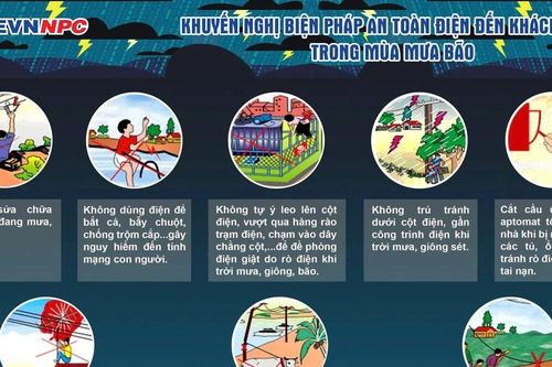 Cảnh báo an toàn điện mùa mưa bão