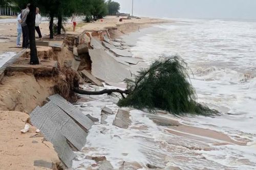 Không an yên vì bờ biển ngày đêm bị xâm thực, xói lở