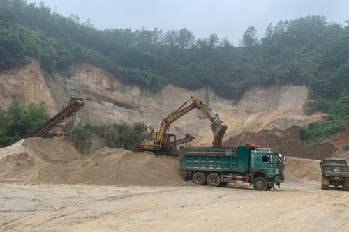 Công suất khai thác mỏ khoáng sản vật liệu xây dựng đạt hơn 3 triệu m3/năm