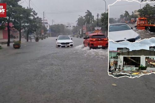 Bão số 3 Wipha gây mưa lớn ở Thanh Hóa, phố biến thành sông