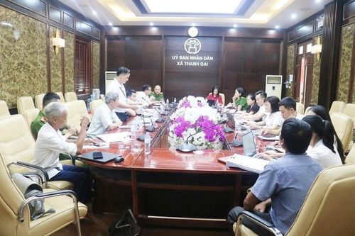 Xã Thanh Oai bàn giao một phần diện tích, quy mô dân số cho xã Hòa Phú
