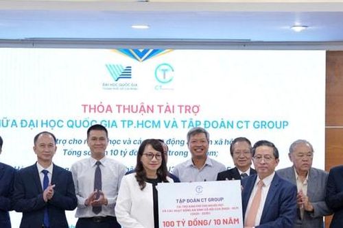 Đại học Quốc gia TP Hồ Chí Minh và CT Group ký kết thỏa thuận 100 tỷ đồng hỗ trợ sinh viên