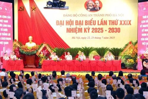 Khai mạc Đại hội Đại biểu lần thứ XXIX Đảng bộ Công an thành phố Hà Nội