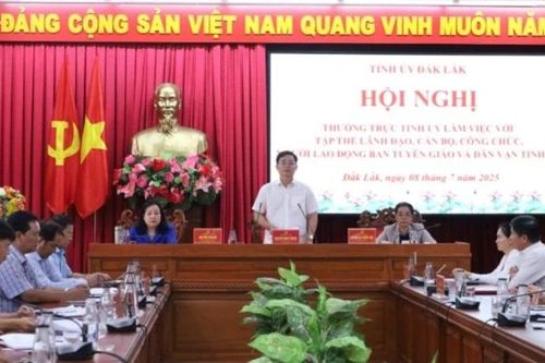 Đắk Lắk lấy ý kiến góp ý dự thảo Báo cáo chính trị Đại hội Đảng bộ tỉnh nhiệm kỳ 2025-2030