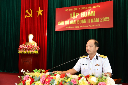 Bộ tư lệnh Vùng 5 Hải quân tập huấn cán bộ giai đoạn II năm 2025