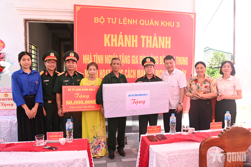 Bộ tư lệnh Quân khu 3 khánh thành 2 Nhà tình nghĩa tại tỉnh Quảng Ninh