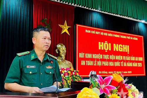 BĐBP thành phố Đà Nẵng hoàn thành xuất sắc nhiệm vụ bảo vệ Lễ hội pháo hoa quốc tế Đà Nẵng 2025