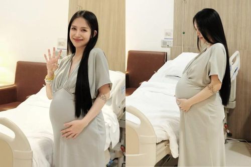 Ái nữ 'Minh Nhựa' khoe khoảnh khắc trước giờ lâm bồn vẫn xinh đẹp rạng ngời