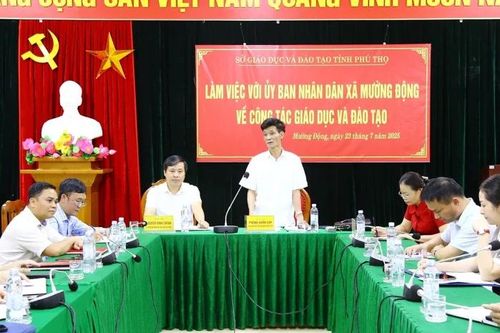 Phú Thọ: Tiếp tục quan tâm cơ sở vật chất, nhân lực cho các trường học sau sáp nhập