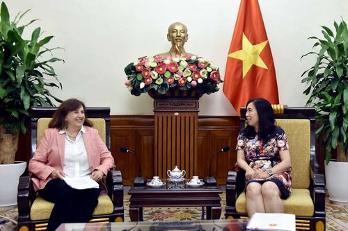 Thứ trưởng Lê Thị Thu Hằng tiếp Phó Tổng Vụ trưởng Cơ quan Đối ngoại châu Âu