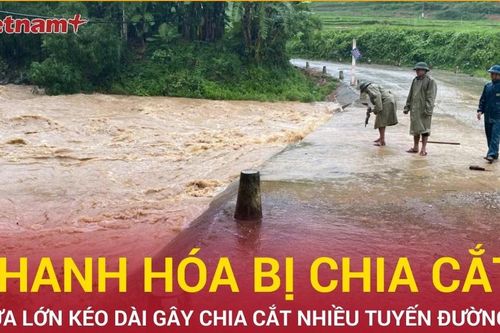Bão số 3 càn quét, chia cắt nhiều tuyến đường miền núi Thanh Hóa